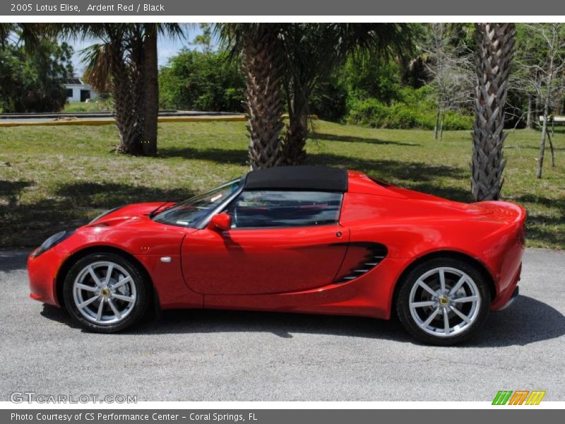 Ardent Red / Black 2005 Lotus Elise