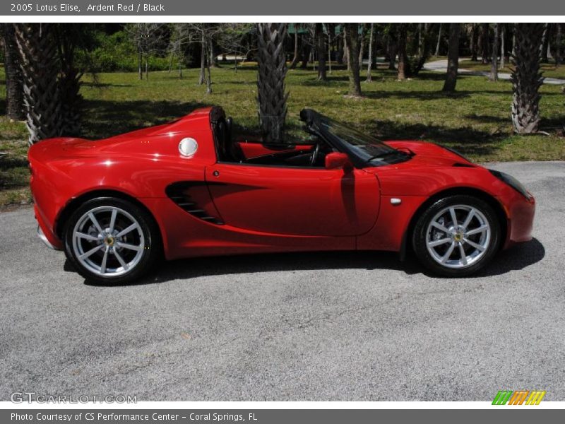 Ardent Red / Black 2005 Lotus Elise