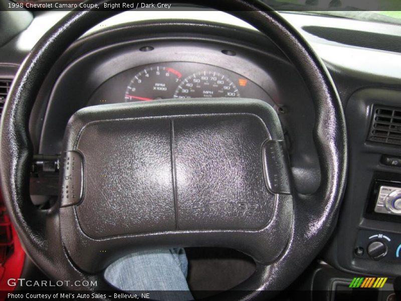Bright Red / Dark Grey 1998 Chevrolet Camaro Coupe