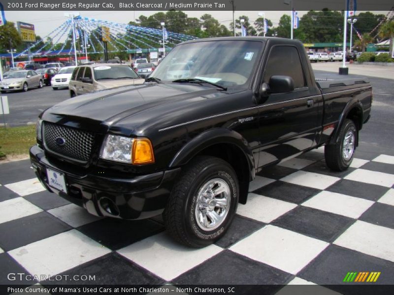 Black Clearcoat / Medium Prairie Tan 2001 Ford Ranger Edge Regular Cab
