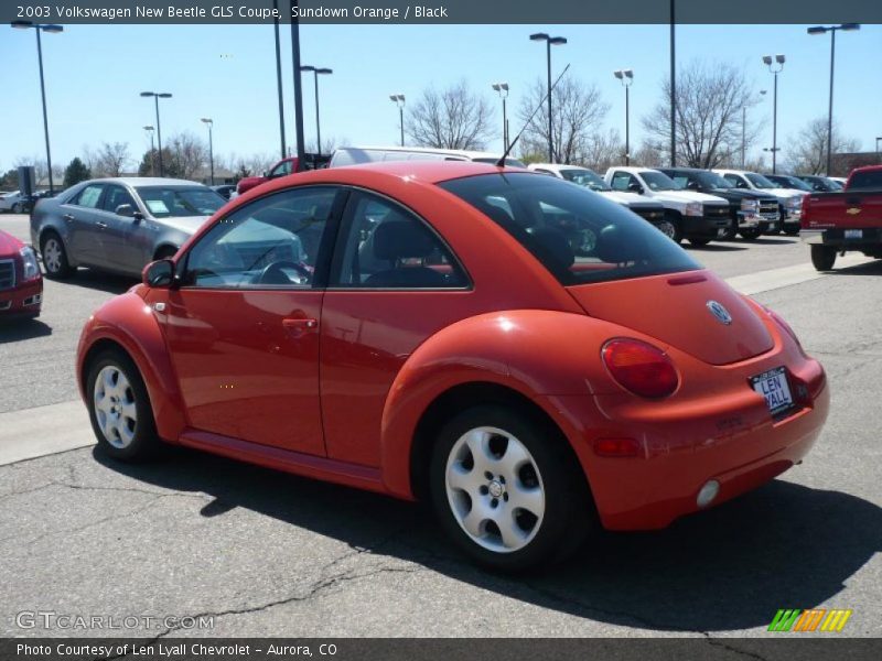 Sundown Orange / Black 2003 Volkswagen New Beetle GLS Coupe