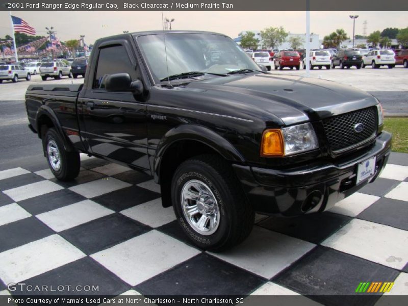 Black Clearcoat / Medium Prairie Tan 2001 Ford Ranger Edge Regular Cab