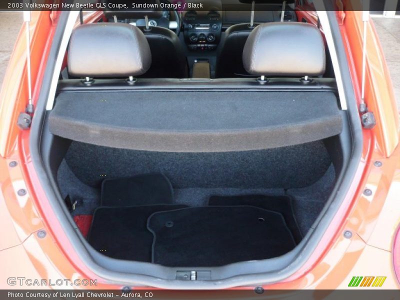 Sundown Orange / Black 2003 Volkswagen New Beetle GLS Coupe