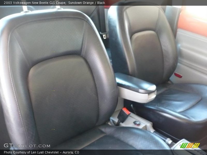 Sundown Orange / Black 2003 Volkswagen New Beetle GLS Coupe