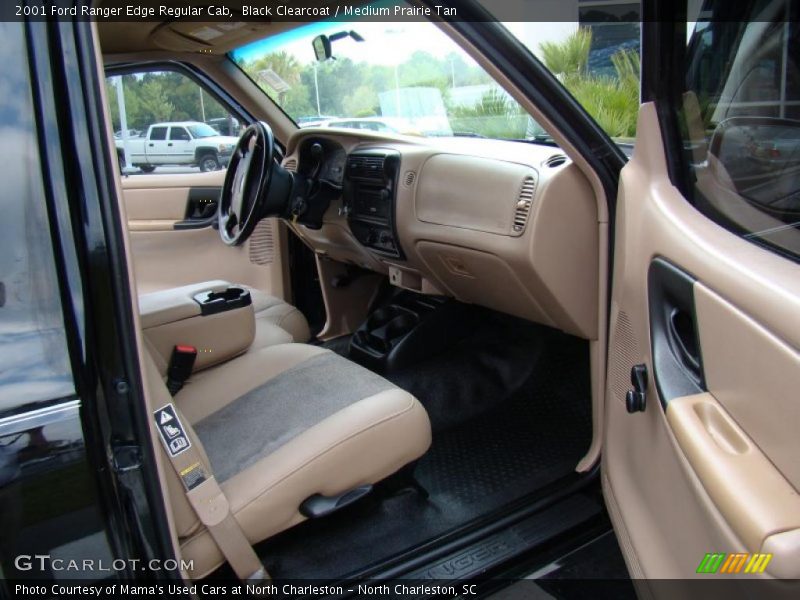 Black Clearcoat / Medium Prairie Tan 2001 Ford Ranger Edge Regular Cab
