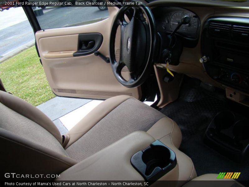 Black Clearcoat / Medium Prairie Tan 2001 Ford Ranger Edge Regular Cab