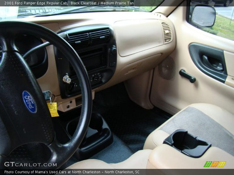 Black Clearcoat / Medium Prairie Tan 2001 Ford Ranger Edge Regular Cab