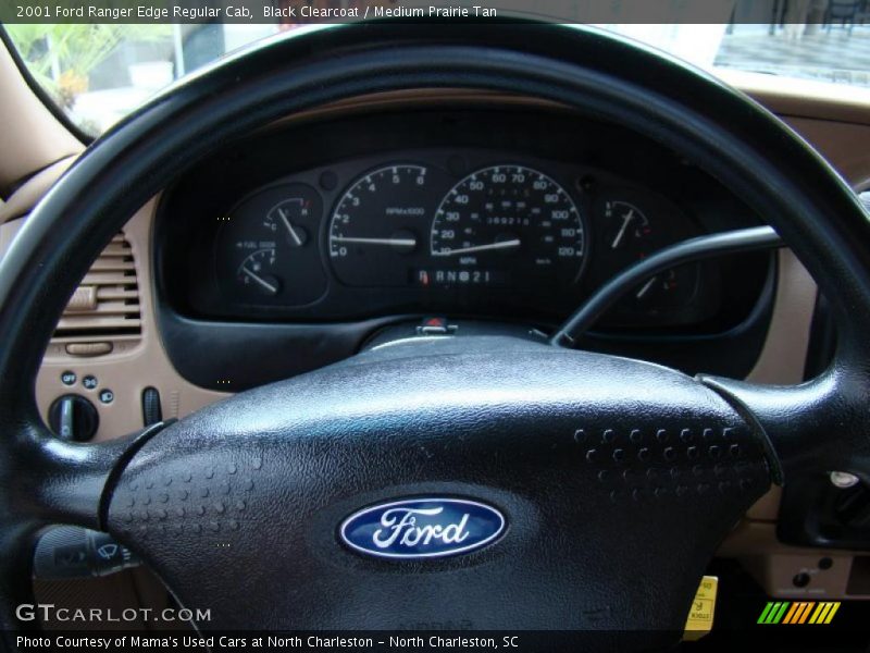 Black Clearcoat / Medium Prairie Tan 2001 Ford Ranger Edge Regular Cab