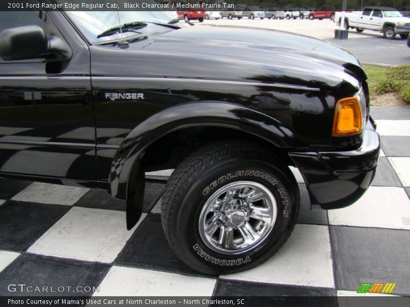 Black Clearcoat / Medium Prairie Tan 2001 Ford Ranger Edge Regular Cab