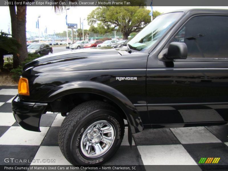 Black Clearcoat / Medium Prairie Tan 2001 Ford Ranger Edge Regular Cab