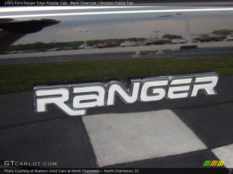 Black Clearcoat / Medium Prairie Tan 2001 Ford Ranger Edge Regular Cab