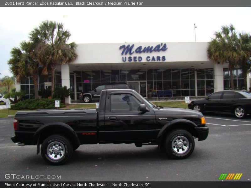 Black Clearcoat / Medium Prairie Tan 2001 Ford Ranger Edge Regular Cab