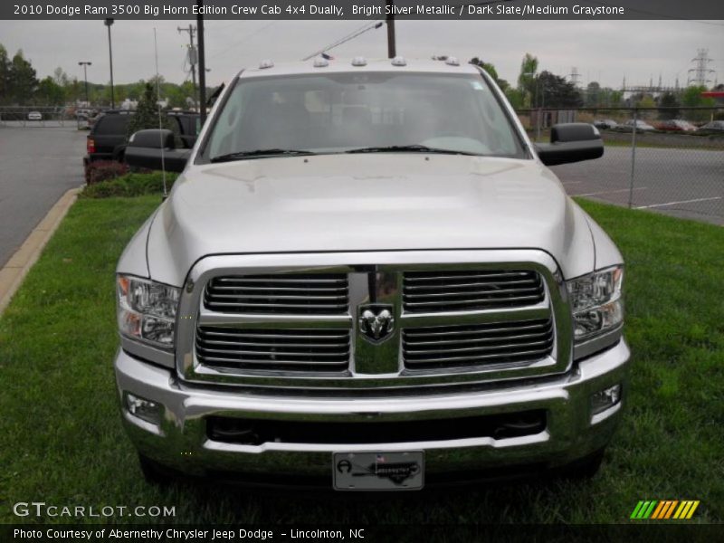 Bright Silver Metallic / Dark Slate/Medium Graystone 2010 Dodge Ram 3500 Big Horn Edition Crew Cab 4x4 Dually
