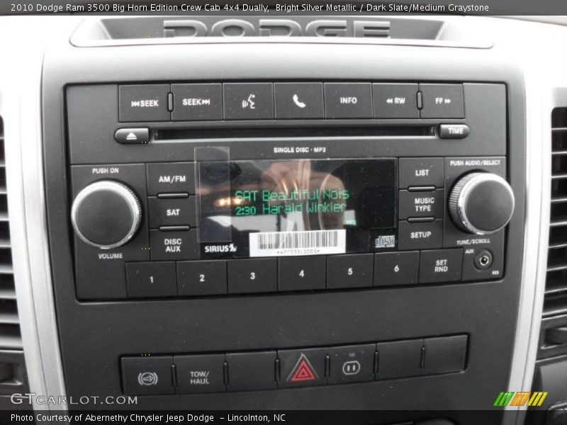 Bright Silver Metallic / Dark Slate/Medium Graystone 2010 Dodge Ram 3500 Big Horn Edition Crew Cab 4x4 Dually