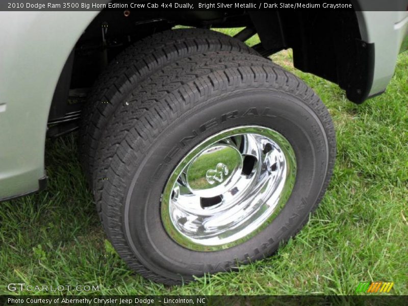 Bright Silver Metallic / Dark Slate/Medium Graystone 2010 Dodge Ram 3500 Big Horn Edition Crew Cab 4x4 Dually