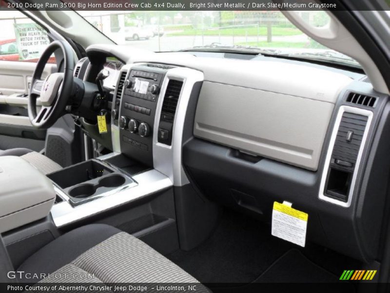 Bright Silver Metallic / Dark Slate/Medium Graystone 2010 Dodge Ram 3500 Big Horn Edition Crew Cab 4x4 Dually