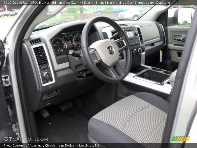 Bright Silver Metallic / Dark Slate/Medium Graystone 2010 Dodge Ram 3500 Big Horn Edition Crew Cab 4x4 Dually