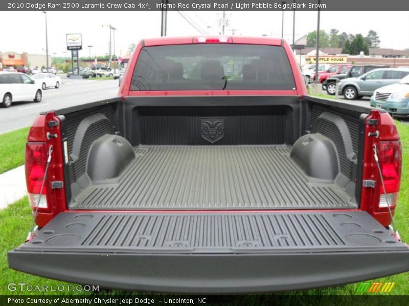 Inferno Red Crystal Pearl / Light Pebble Beige/Bark Brown 2010 Dodge Ram 2500 Laramie Crew Cab 4x4