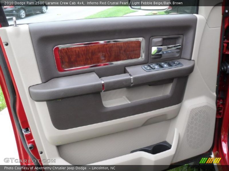 Inferno Red Crystal Pearl / Light Pebble Beige/Bark Brown 2010 Dodge Ram 2500 Laramie Crew Cab 4x4