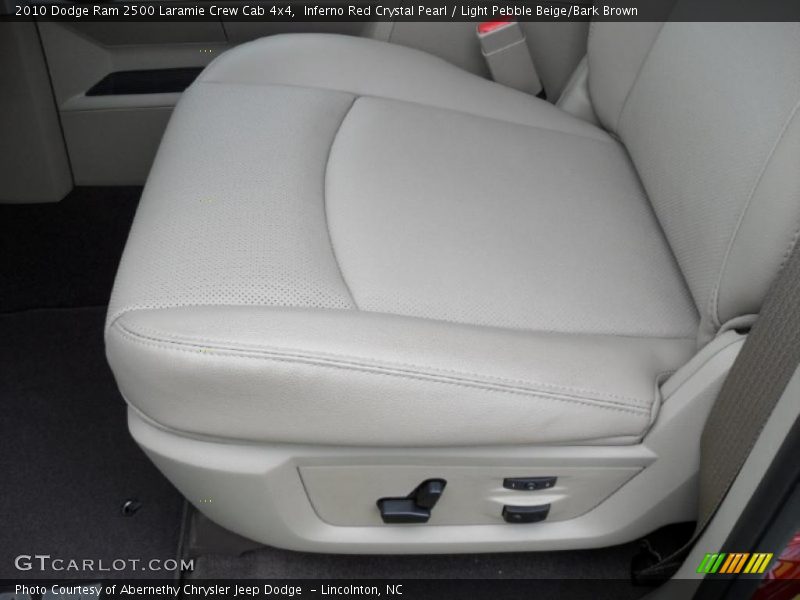 Inferno Red Crystal Pearl / Light Pebble Beige/Bark Brown 2010 Dodge Ram 2500 Laramie Crew Cab 4x4