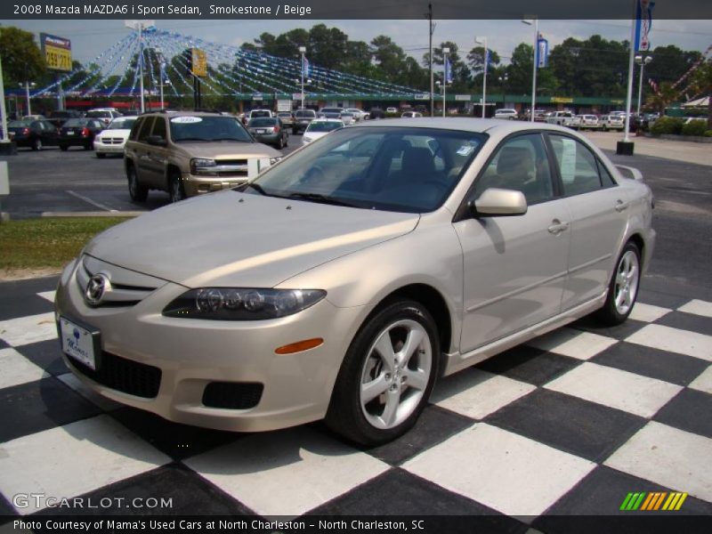 Smokestone / Beige 2008 Mazda MAZDA6 i Sport Sedan