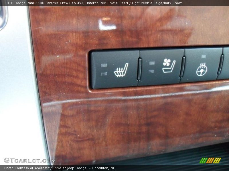 Inferno Red Crystal Pearl / Light Pebble Beige/Bark Brown 2010 Dodge Ram 2500 Laramie Crew Cab 4x4