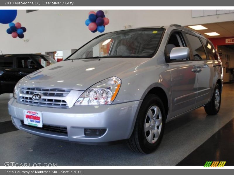 Clear Silver / Gray 2010 Kia Sedona LX