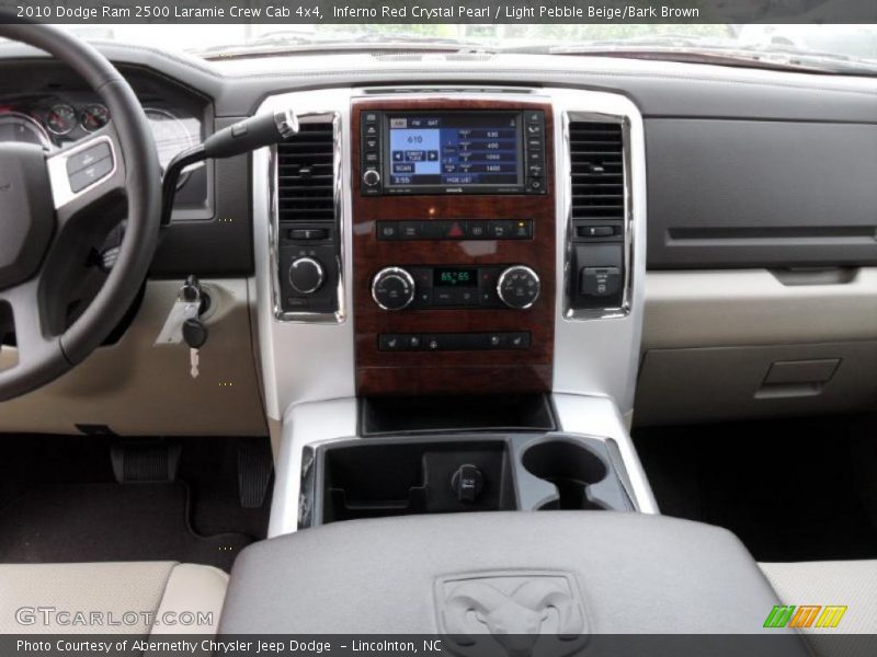Inferno Red Crystal Pearl / Light Pebble Beige/Bark Brown 2010 Dodge Ram 2500 Laramie Crew Cab 4x4