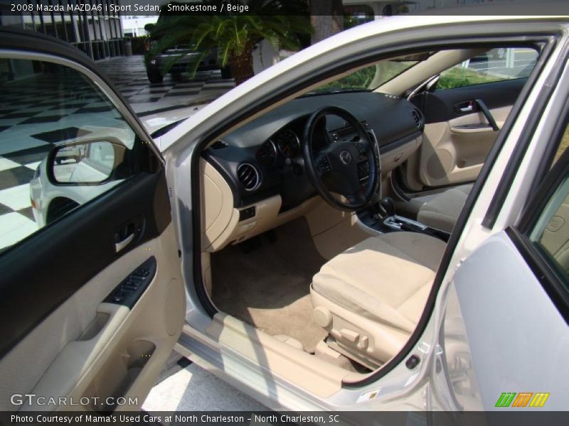 Smokestone / Beige 2008 Mazda MAZDA6 i Sport Sedan