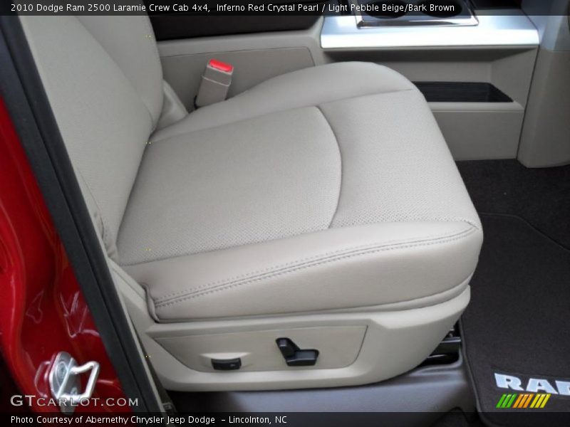 Inferno Red Crystal Pearl / Light Pebble Beige/Bark Brown 2010 Dodge Ram 2500 Laramie Crew Cab 4x4