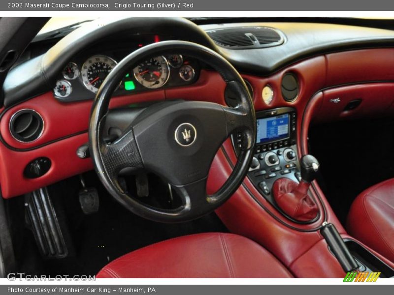 Grigio Touring (Silver) / Red 2002 Maserati Coupe Cambiocorsa