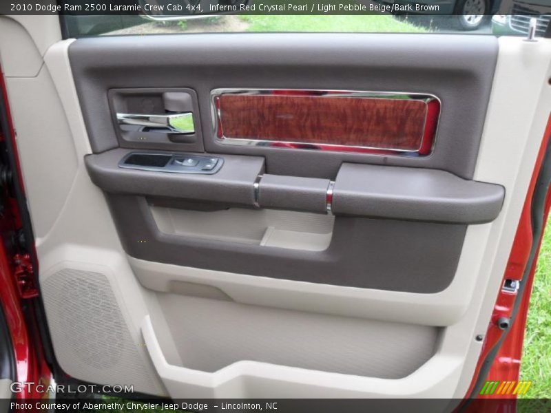 Inferno Red Crystal Pearl / Light Pebble Beige/Bark Brown 2010 Dodge Ram 2500 Laramie Crew Cab 4x4