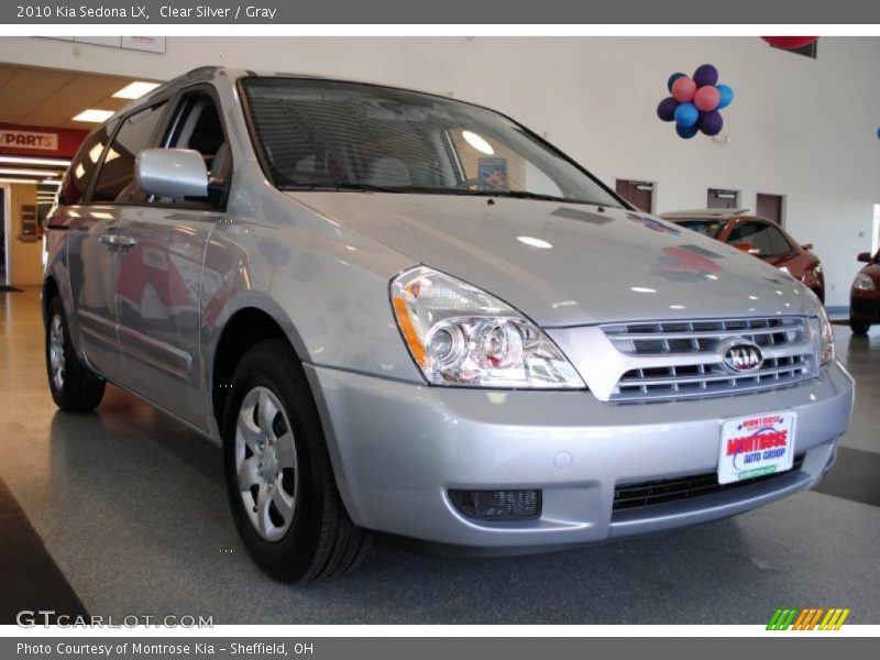 Clear Silver / Gray 2010 Kia Sedona LX