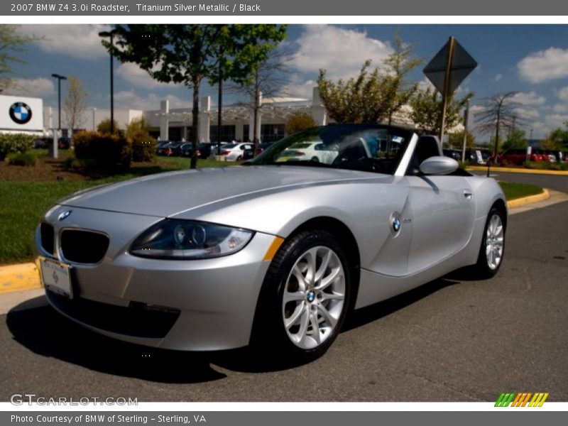 Titanium Silver Metallic / Black 2007 BMW Z4 3.0i Roadster