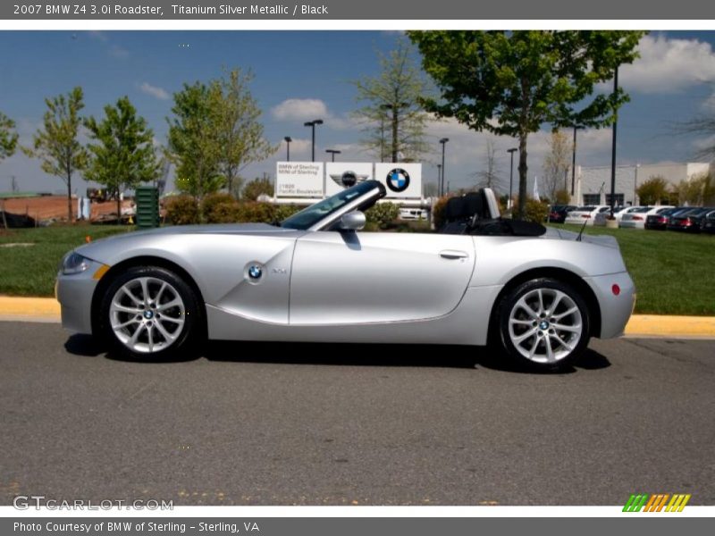 Titanium Silver Metallic / Black 2007 BMW Z4 3.0i Roadster