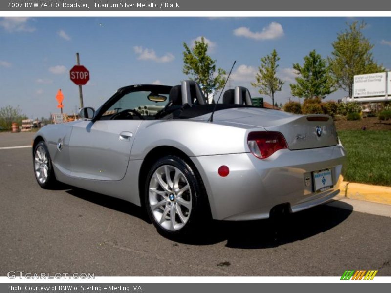 Titanium Silver Metallic / Black 2007 BMW Z4 3.0i Roadster