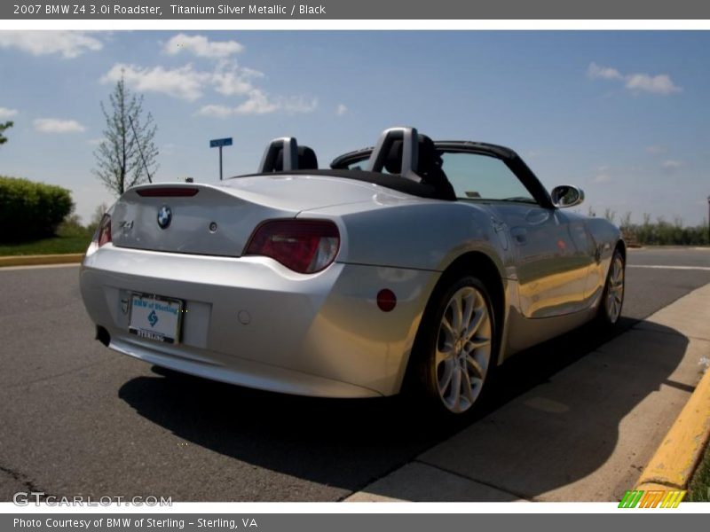 Titanium Silver Metallic / Black 2007 BMW Z4 3.0i Roadster