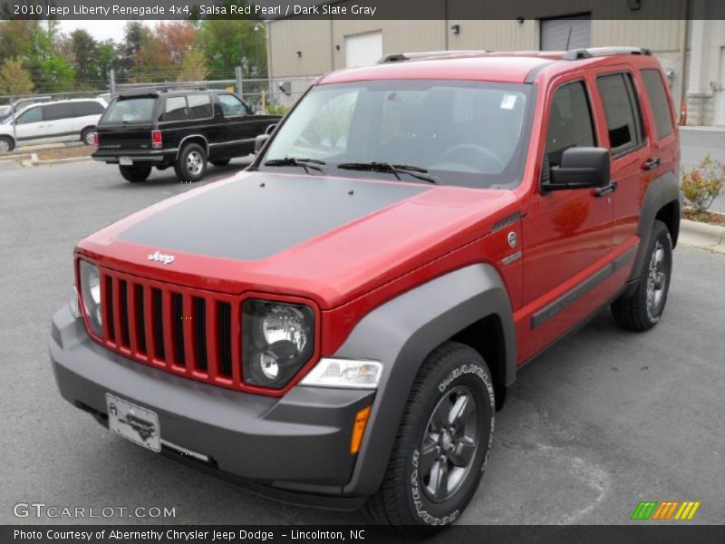 Salsa Red Pearl / Dark Slate Gray 2010 Jeep Liberty Renegade 4x4
