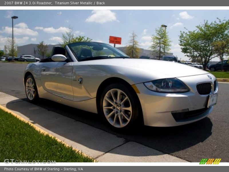 Titanium Silver Metallic / Black 2007 BMW Z4 3.0i Roadster