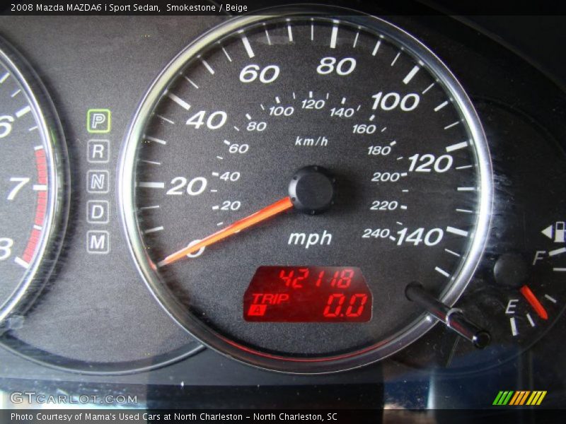 Smokestone / Beige 2008 Mazda MAZDA6 i Sport Sedan