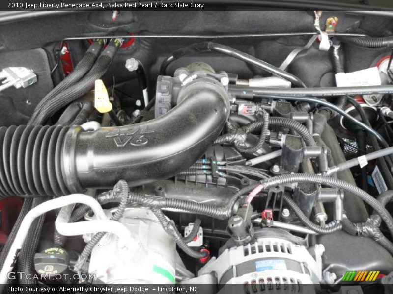 Salsa Red Pearl / Dark Slate Gray 2010 Jeep Liberty Renegade 4x4