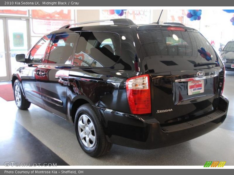 Midnight Black / Gray 2010 Kia Sedona LX