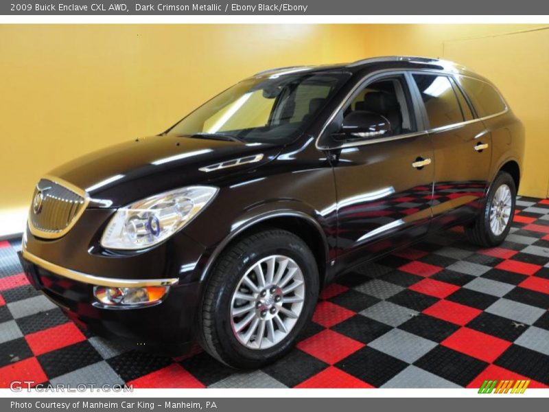 Dark Crimson Metallic / Ebony Black/Ebony 2009 Buick Enclave CXL AWD
