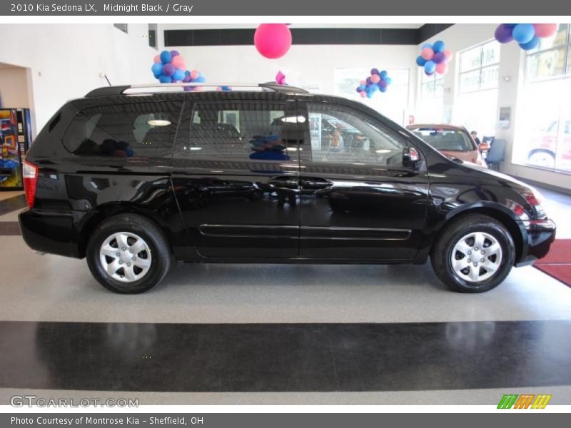 Midnight Black / Gray 2010 Kia Sedona LX