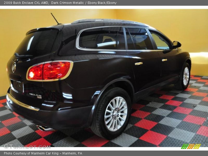 Dark Crimson Metallic / Ebony Black/Ebony 2009 Buick Enclave CXL AWD