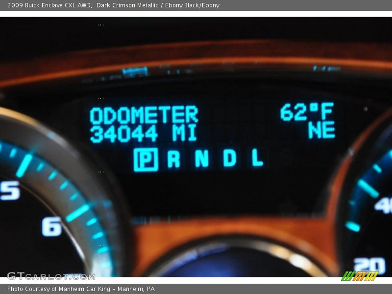 Dark Crimson Metallic / Ebony Black/Ebony 2009 Buick Enclave CXL AWD