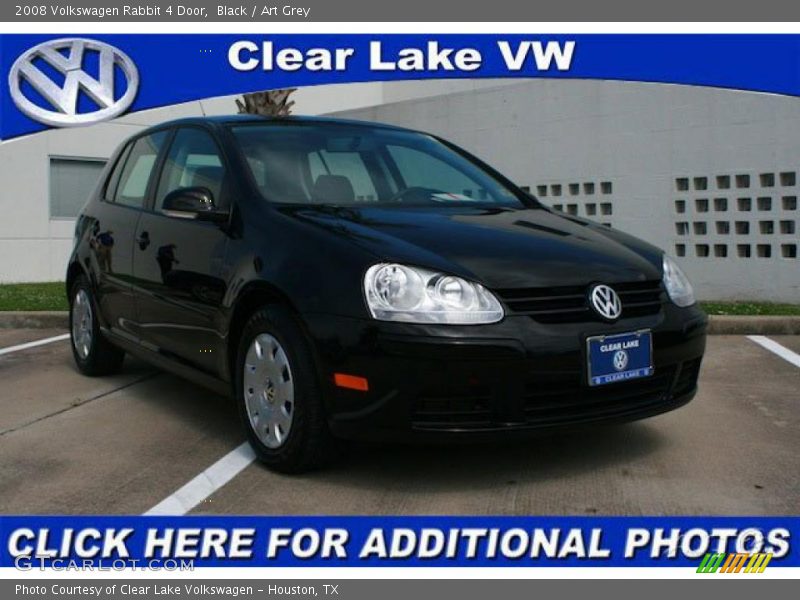 Black / Art Grey 2008 Volkswagen Rabbit 4 Door