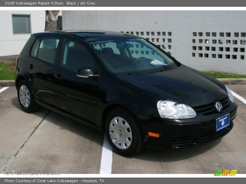 Black / Art Grey 2008 Volkswagen Rabbit 4 Door