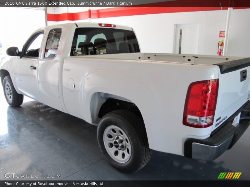 Summit White / Dark Titanium 2010 GMC Sierra 1500 Extended Cab