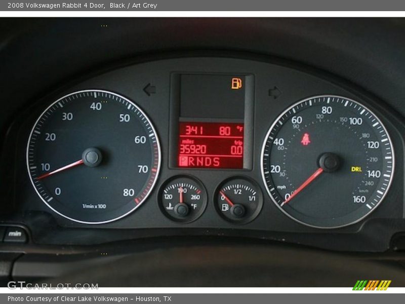 Black / Art Grey 2008 Volkswagen Rabbit 4 Door